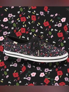 Kate Spade x Keds Floral Tennis Shoes Size 9